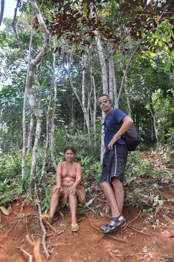 Com a Timiniá, no P.N do Monte Pascoal, próximo à Itamaraju - BA