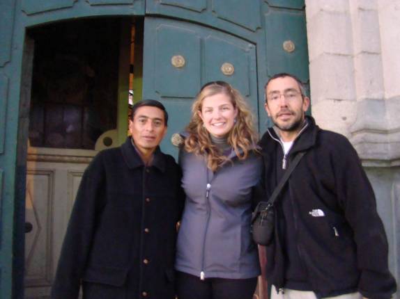Com nosso ótimo guia da Catedral de Potosí - Bolívia Com nosso ótimo guia da Catedral de Potosí - Bolívia
