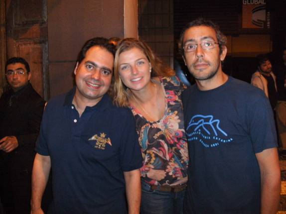 Com o Metralha na night no centro histórico de Santos - SP