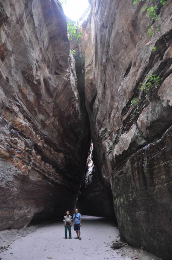 Com o Naldo no canyon do Riacho do Boi, no Parque Nacional da Serra das Confusões, no sul do Piauà Com o Naldo no canyon do Riacho do Boi, no Parque Nacional da Serra das Confusões, no sul do PiauÃ