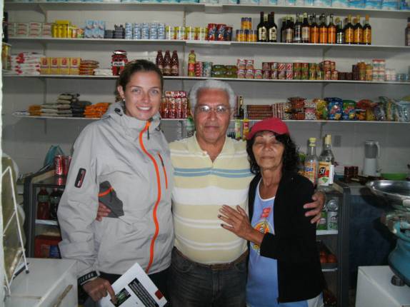 Com o Otamir e a Tereza em Dois Rios, na Ilha Grande - RJ