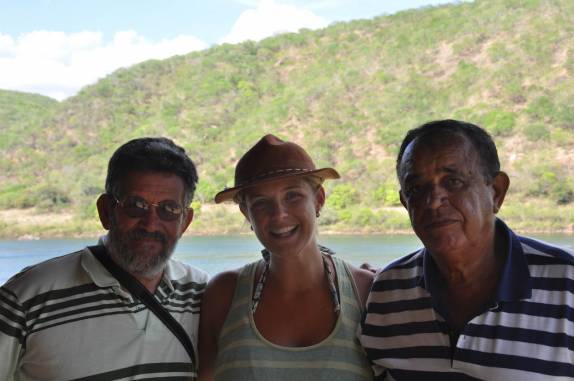 Com os especialistas em cangaço, na Grota do Angico, região do Canindé do São Francisco - SE