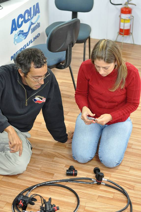 Configurando o equipamento, com a Carol