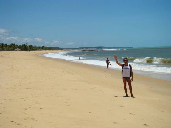 Céu azul em Caraíva - BA