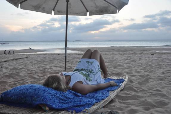 Curtindo o pôr-do-sol na Ponta do Mutá em Barra Grande, Península do Maraú - BA