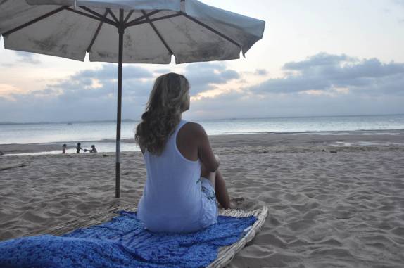 Curtindo o pôr-do-sol na Ponta do Mutá em Barra Grande, Península do Maraú - BA