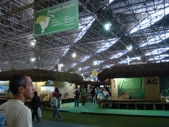 Feira de turismo no Anhembi - São Paulo