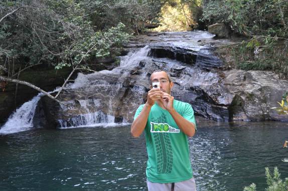 Filmando o Poço Esmeralda em Carrancas - MG