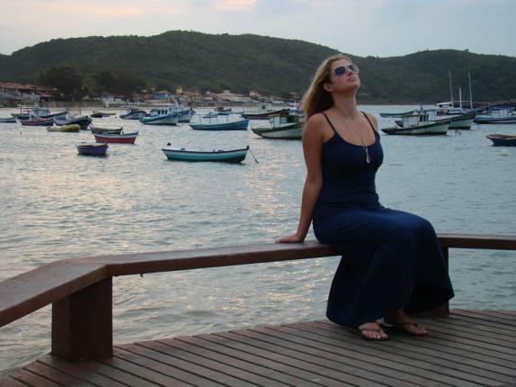 Fim de tarde na orla em frente à Armação de Búzios - RJ