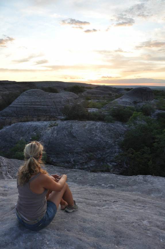 Fim de tarde no Parque Nacional da Serra das Confusões, no sul do Piauí