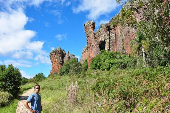 Formações rochosas no arenito de Vila Velha - Paraná Formações rochosas no arenito de Vila Velha - Paraná