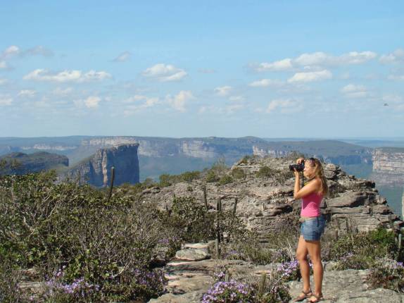 Fotografando a Chapada Diamantina do alto do Pai Inácio, próximo à Lençóis - BA