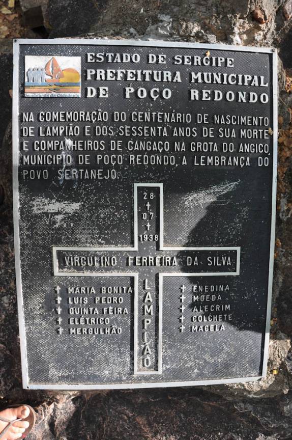 Grota do Angico, local onde Lampião e Maria Bonita foram mortos, em Canindé do São Francisco - SE