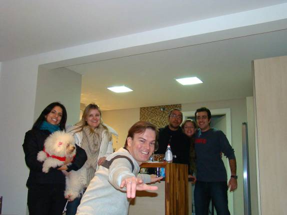 Jantar na casa da Karina e do Ricardo com Pasini e Fernanda Jantar na casa da Karina e do Ricardo com Pasini e Fernanda