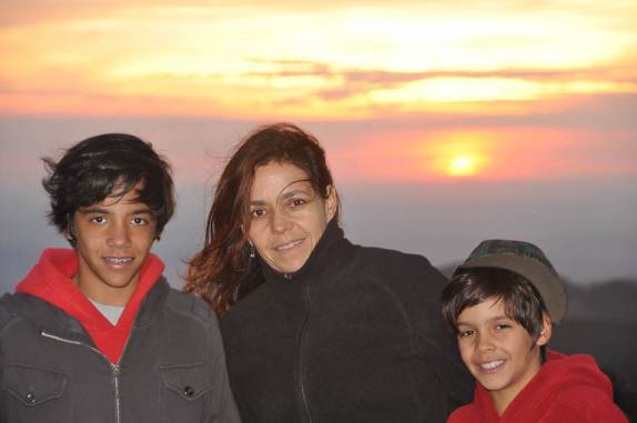 Lalau, João e Antônio no Pico do Gavião em Andradas - MG Lalau, João e Antônio no Pico do Gavião em Andradas - MG