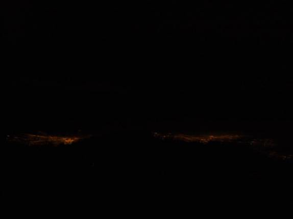 Luzes de Quito vistas do refúgio do Cotopaxi (Equador) Luzes de Quito vistas do refúgio do Cotopaxi (Equador)