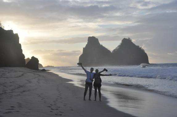 MagnÃfico fim de tarde nos Dois Irmãos, em Fernando de Noronha - PE MagnÃfico fim de tarde nos Dois Irmãos, em Fernando de Noronha - PE