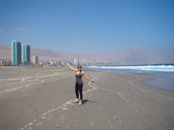 Manhã de sol em Iquique, no norte do Chile