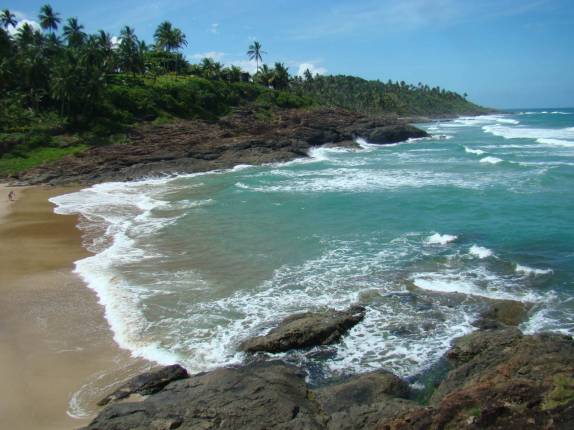 Mar nervoso da Praia da Costa, em Itacaré - BA Mar nervoso da Praia da Costa, em Itacaré - BA