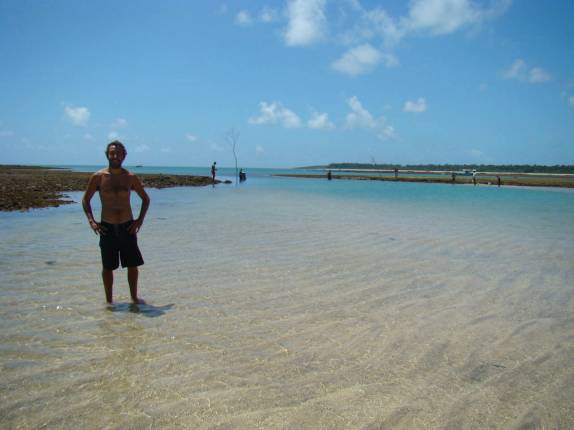 Maré baixa, próximo aos recifes de Moreré, na Ilha de Boipeba - BA
