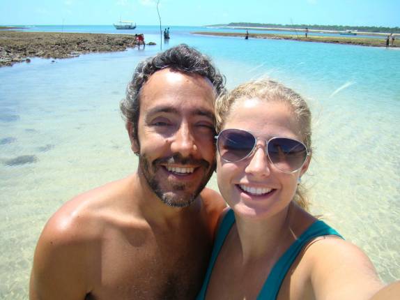 Maré baixa, próximo aos recifes de Moreré, na Ilha de Boipeba - BA