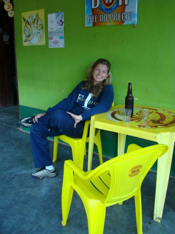 Merecida cerveja após a viagem de 3 horas entre Curitiba e Iporanga, onde está o Petar