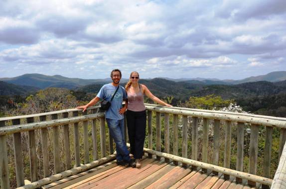 Mirante de observação da RPPN Feliciano Abdalla, Reserva dos Muriquis, em Ipanema, próximo a Caratinga - MG