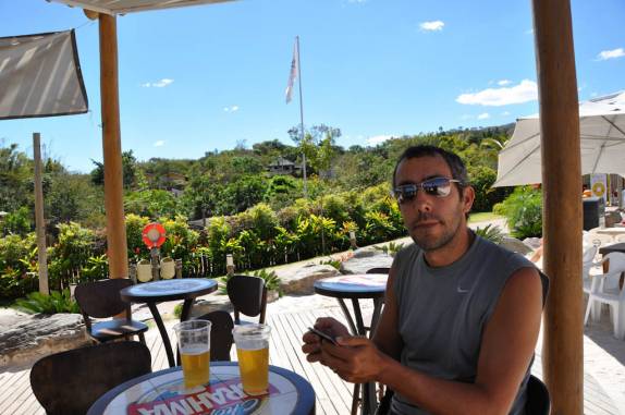 Momento de sossego na Pousada do Rio Quente, perto de Caldas Novas em Goiás Momento de sossego na Pousada do Rio Quente, perto de Caldas Novas em Goiás