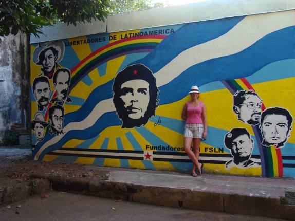 Mural no Museu dos Revolucionários, em León, na Nicarágua Mural no Museu dos Revolucionários, em León, na Nicarágua