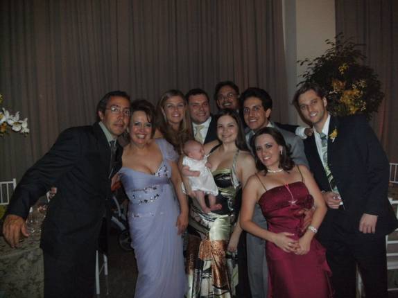 na festa de Casamento do Gusta e da Paula, em Curitiba - PR