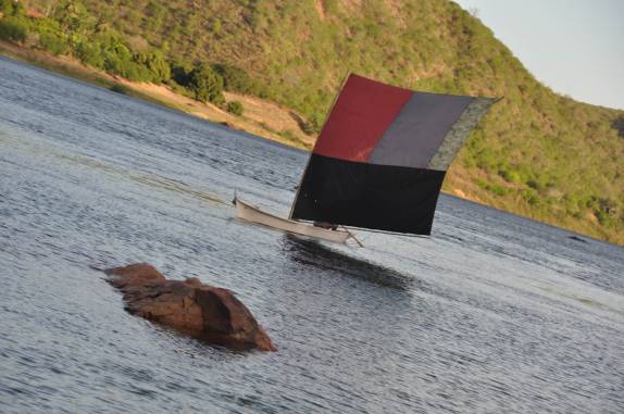 Navegando no rio São Francisco, próximo à Piranhas - AL
