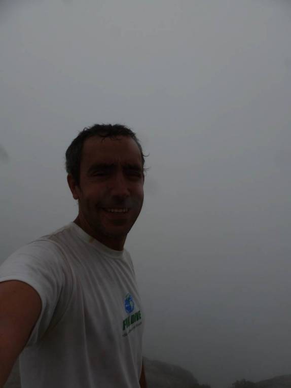 No alto da Old Rag Mountain, no Shennandoah National Park, na Virginia, nos Estados Unidos