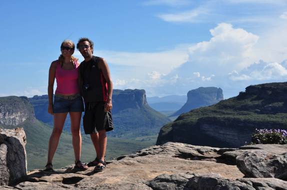 No alto do Morro do Pai Inácio, próximo à Lençóis, na Chapada Diamantina - BA