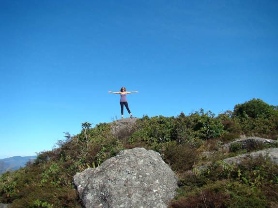 No alto do Pico do Papagaio no Vale do Matutu - MG