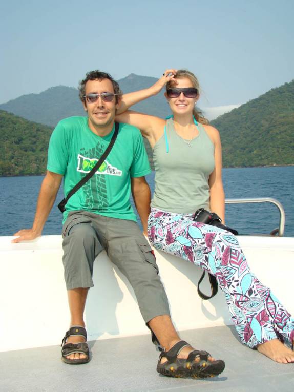 No catmaran de Angra dos Reis para Ilha Grande - RJ No catmaran de Angra dos Reis para Ilha Grande - RJ