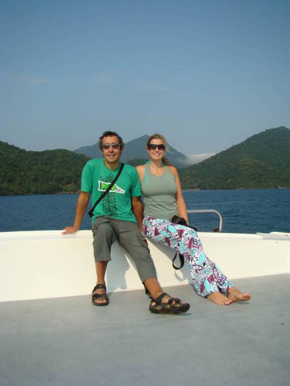 No catmaran de Angra dos Reis para Ilha Grande - RJ