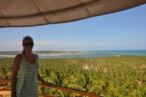 No mirante da Praia do Gunga em Barra de São Miguel - AL