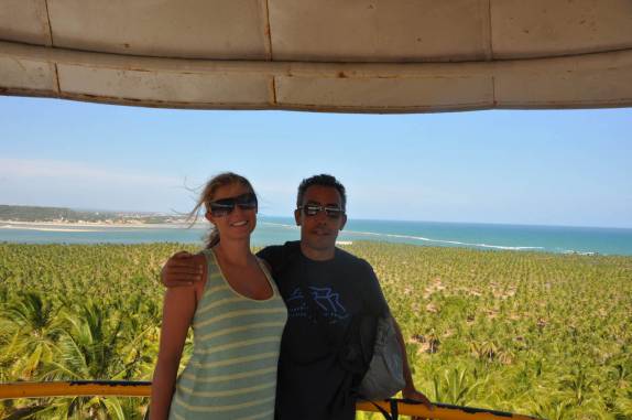 No mirante da Praia do Gunga em Barra de São Miguel - AL No mirante da Praia do Gunga em Barra de São Miguel - AL