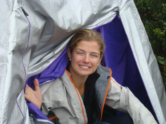 Nossa barraca no acampamento 2, no Pico Paraná - PR