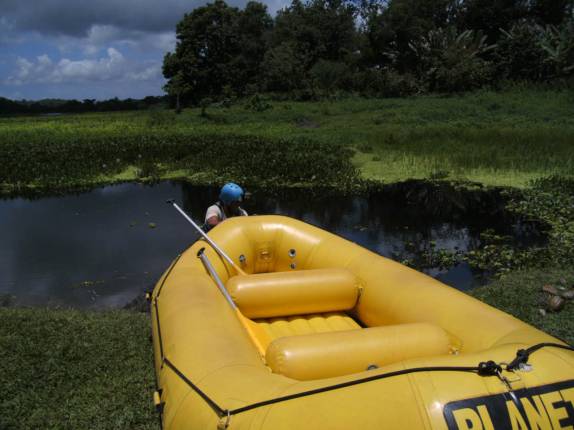 Nosso barco de rafting em Taboquinha, região de Itacaré - BA