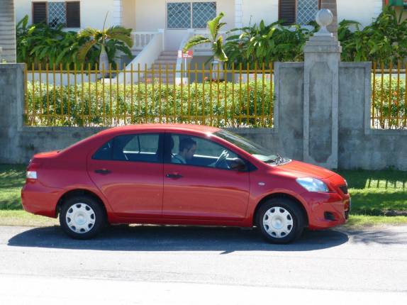 Nosso carro na Jamaica, alugado em Montego Bay Nosso carro na Jamaica, alugado em Montego Bay