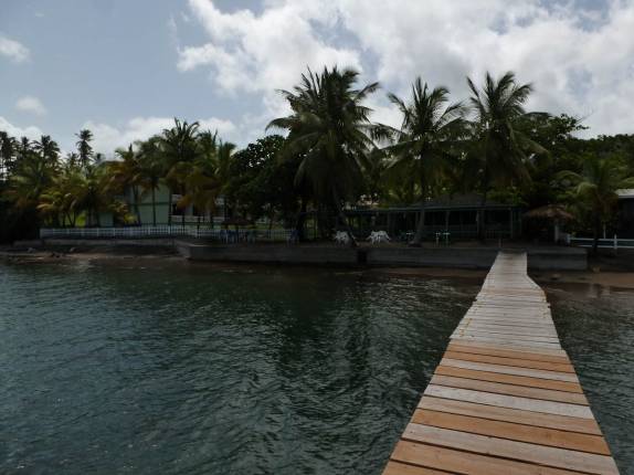 Nosso hotel em Portsmouth, no norte de Dominica, no Caribe