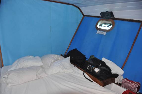 Nosso quarto no barco em Abrolhos - BA