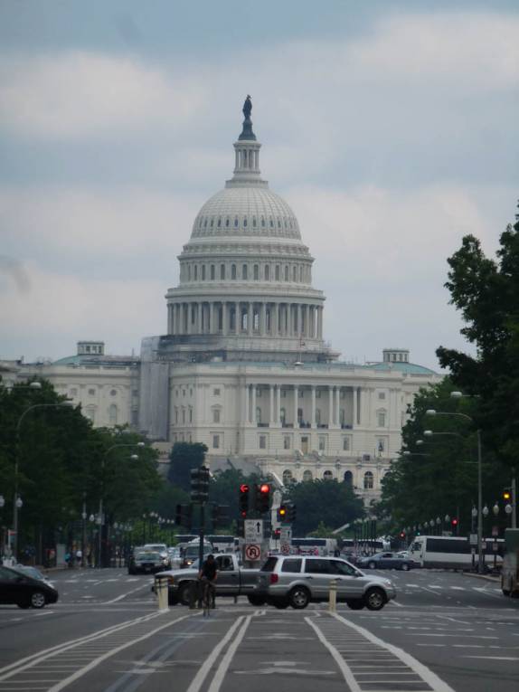 O Capitólio, sede do Congresso dos Estados Unidos, em Washington DC