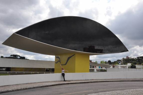 O famoso 'Olho', no museu Oscar Niemeyer, em Curitiba - PR O famoso 'Olho', no museu Oscar Niemeyer, em Curitiba - PR