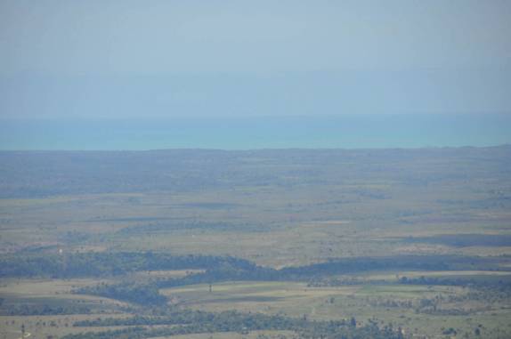 O mar visto do alto do Monte Pascoal, no P.N do Monte Pascoal, próximo à Itamaraju - BA