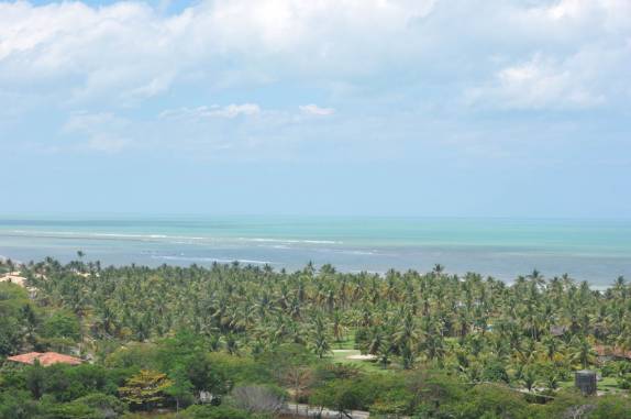 O mar visto do alto do Quadrado de Arraial d'Ajuda - BA