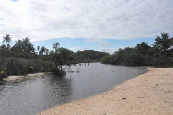 O rio Cahy, em Cumuruxatiba - BA
