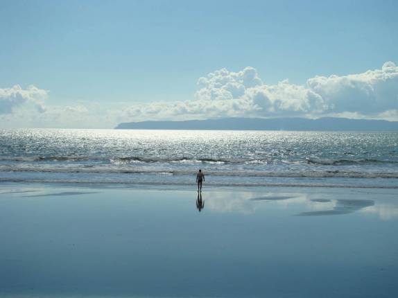 O vasto Oceano Pacífico em Zancudo, no litoral da Costa Rica