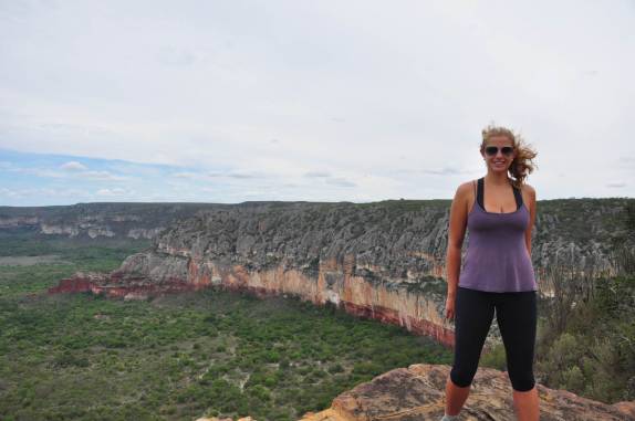 Observando o canyon no P.N da Serra do Catimbau, próximo à Buique - PE